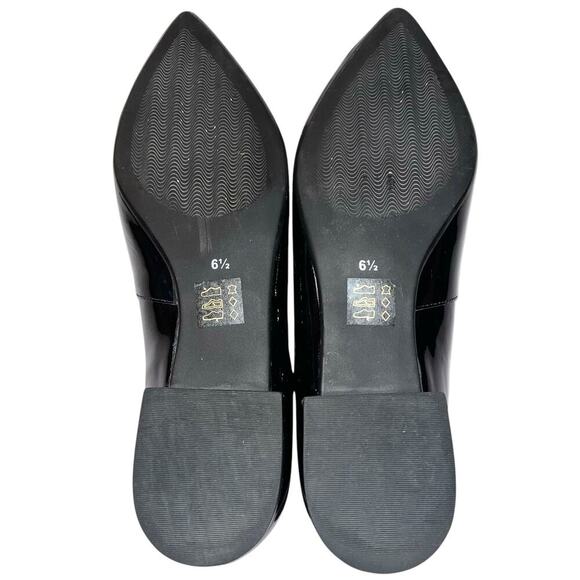Marc Joseph NYC Bianca CT Black Patent Leather Flats Size 6.5 - Picture 6 of 9
